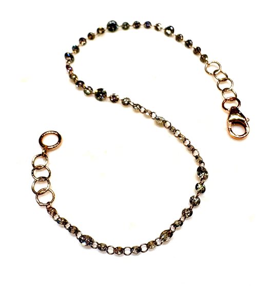 Bracelet Sommer Woman Parlapiano in Rose Gold Diamante Brown 2.39 Ct FILO LUCE DIA BRW CT 2.39 - FILO LUCE DIA BRW CT 2.39